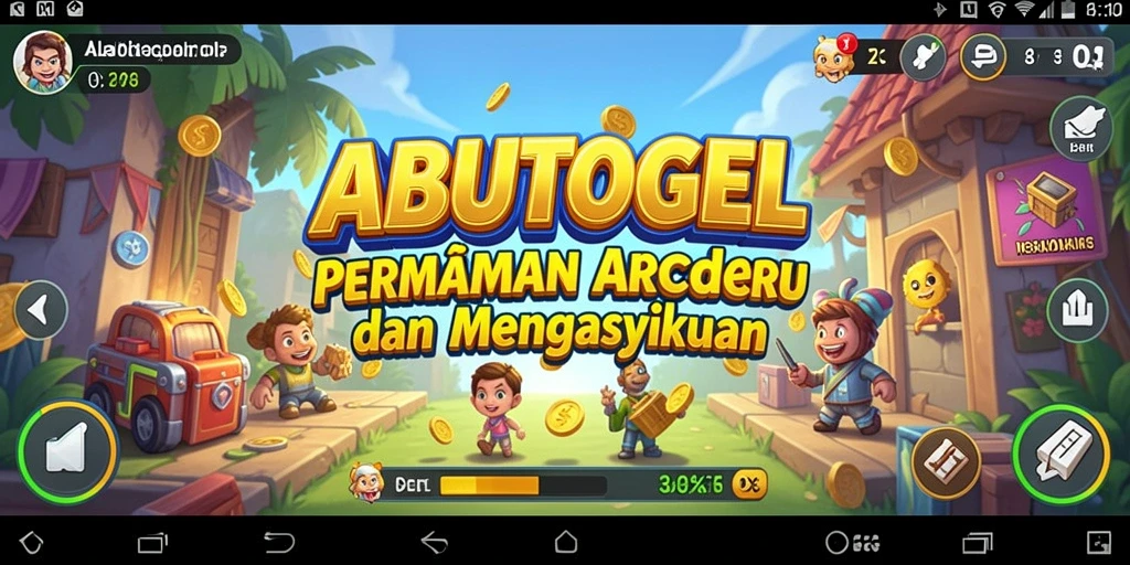 Tampilan gameplay ABUTOGEL yang mengasyikkan dan menantang.