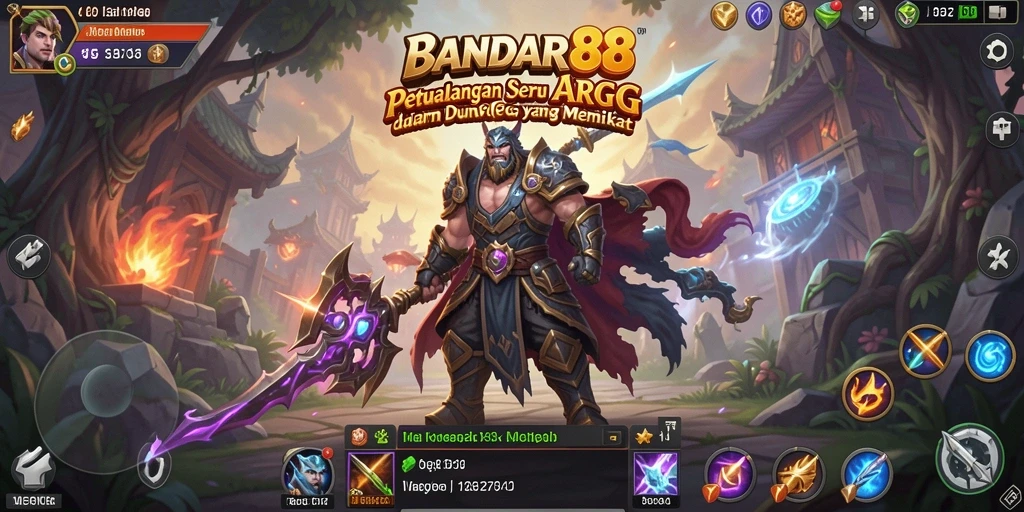 Tampilan heroik dalam pertempuran ARPG BANDAR88 yang mendebarkan.