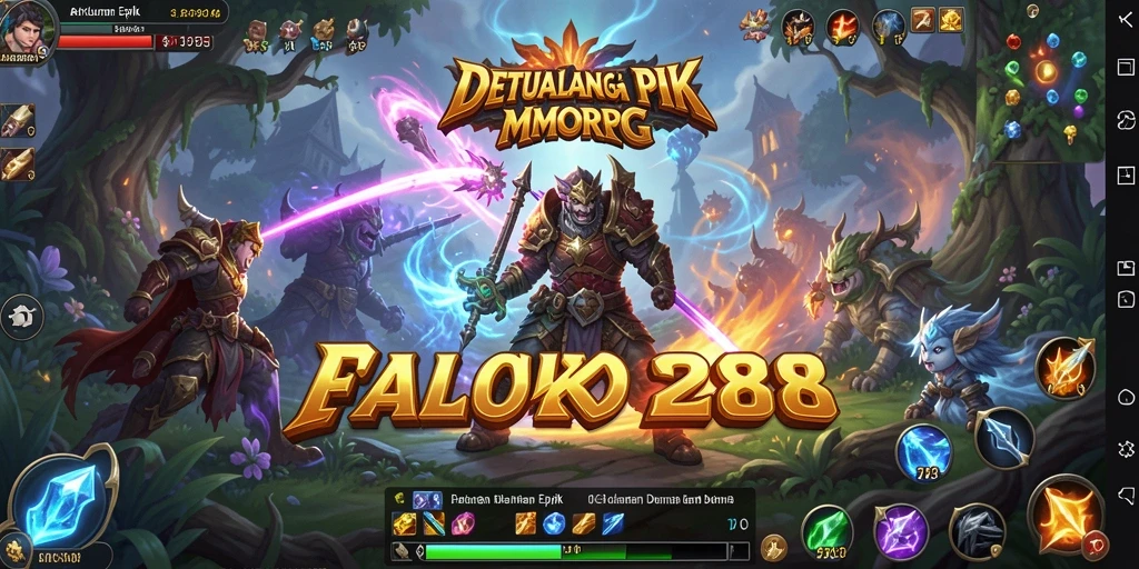 Tangkapan layar utama CALO288 menunjukkan aksi pertarungan yang mendebarkan dalam dunia MMORPG.