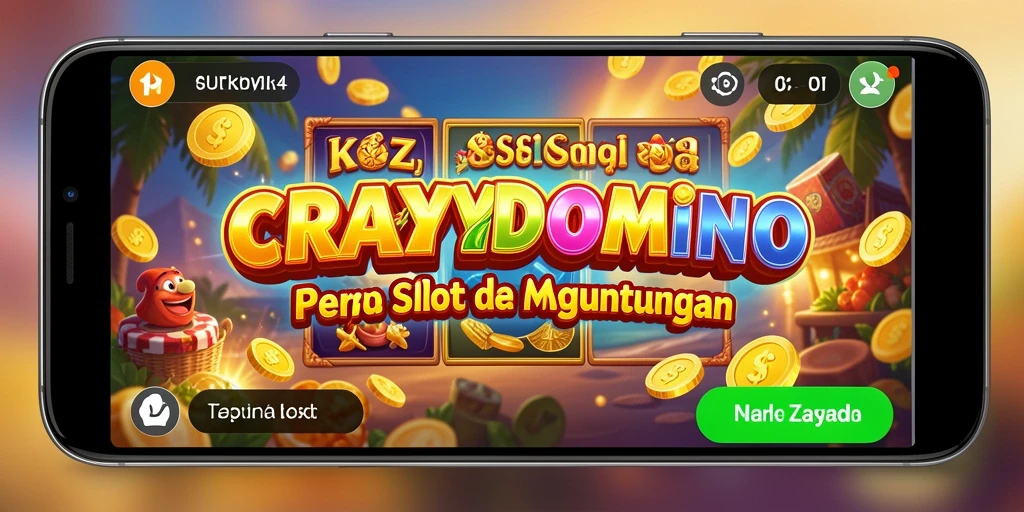 Tampilan gameplay <strong>CRAZYDOMINO</strong> yang menarik dan menghibur.