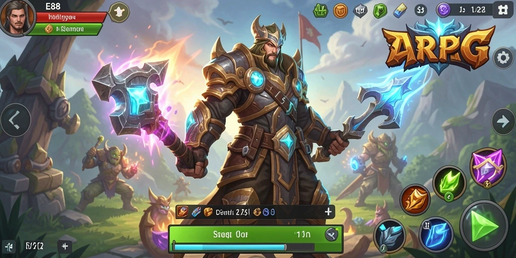 Gameplay mendebarkan di dunia fantasi E88.