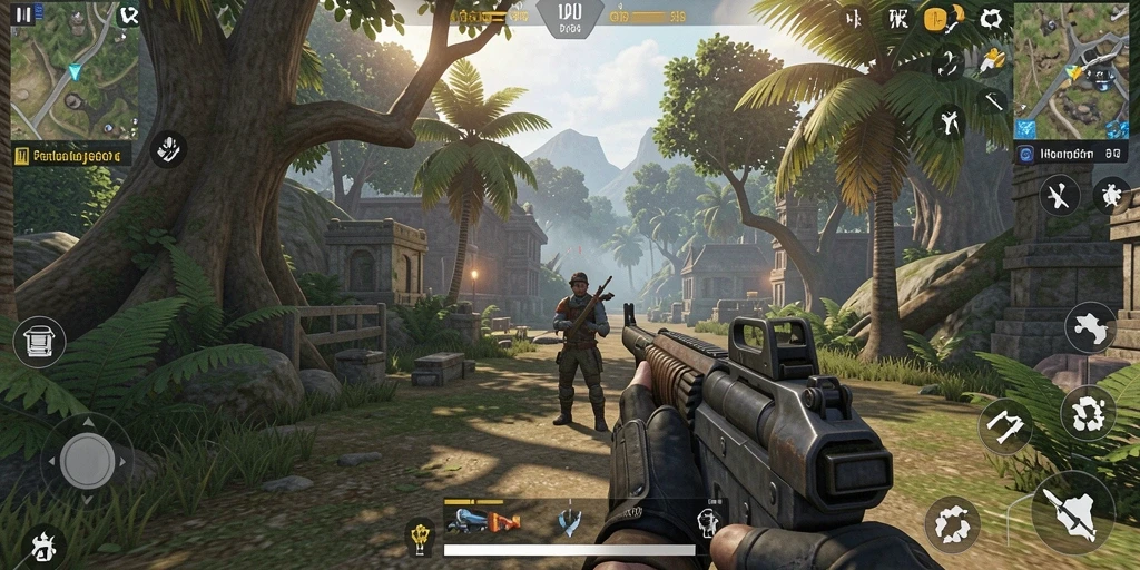 Tampilan gameplay seru dalam IND666, aksi mendebarkan dan petualangan menarik.