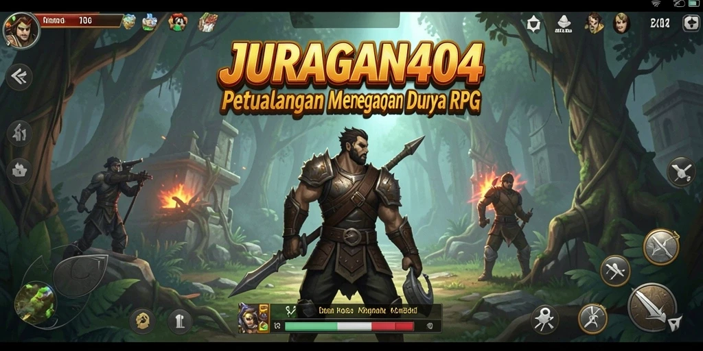 Screenshot gameplay menampilkan aksi seru dalam JURAGAN404.