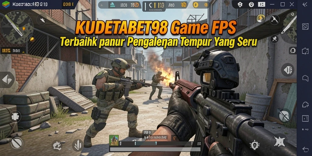 Tampilan screenshot KUDETABET98 menampilkan aksi seru dalam gameplay FPS.