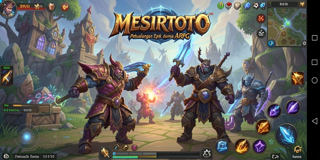 Tampilan aksi seru dalam dunia fantasi ARPG MESIRTOTO.