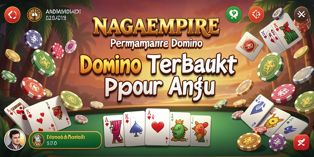 Screenshot gameplay NAGAEMPIRE yang menampilkan aksi seru permainan domino.