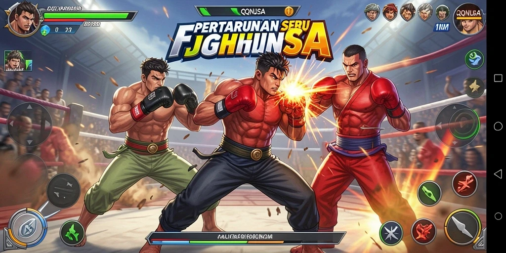 Tampilkan aksi pertarungan seru di QQNUSA dengan karakter yang kuat.