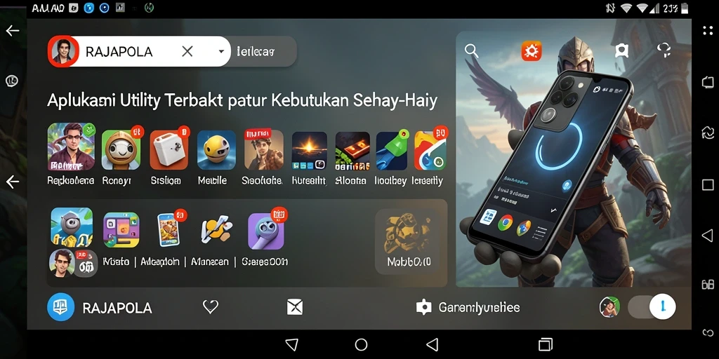 Tampilan antarmuka modern dan fungsional dari RAJAPOLA.