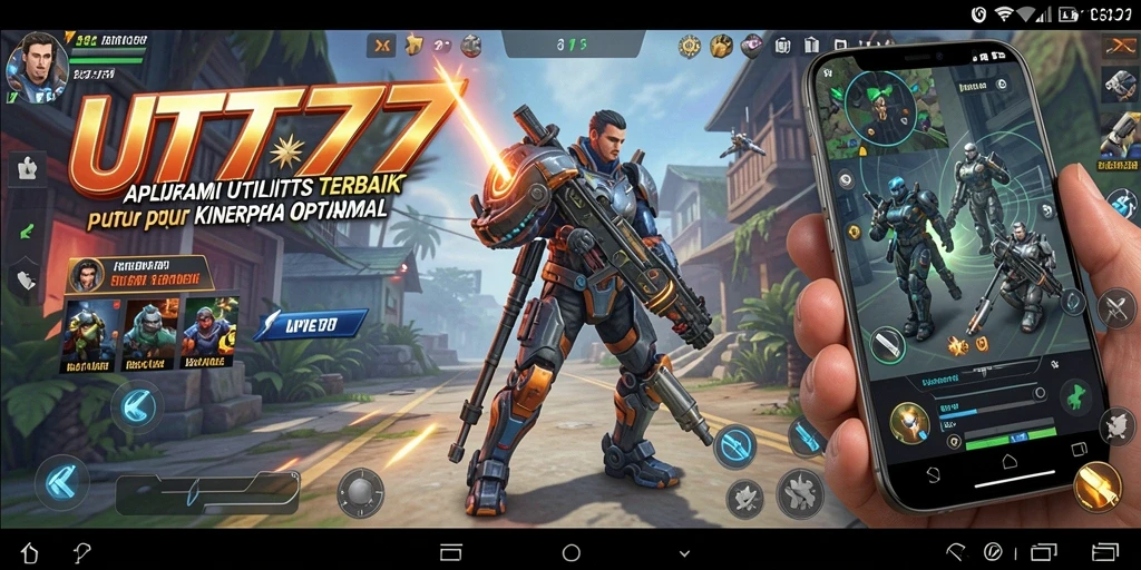 Tampilan antarmuka UT77 yang sederhana untuk mengoptimalkan perangkat.